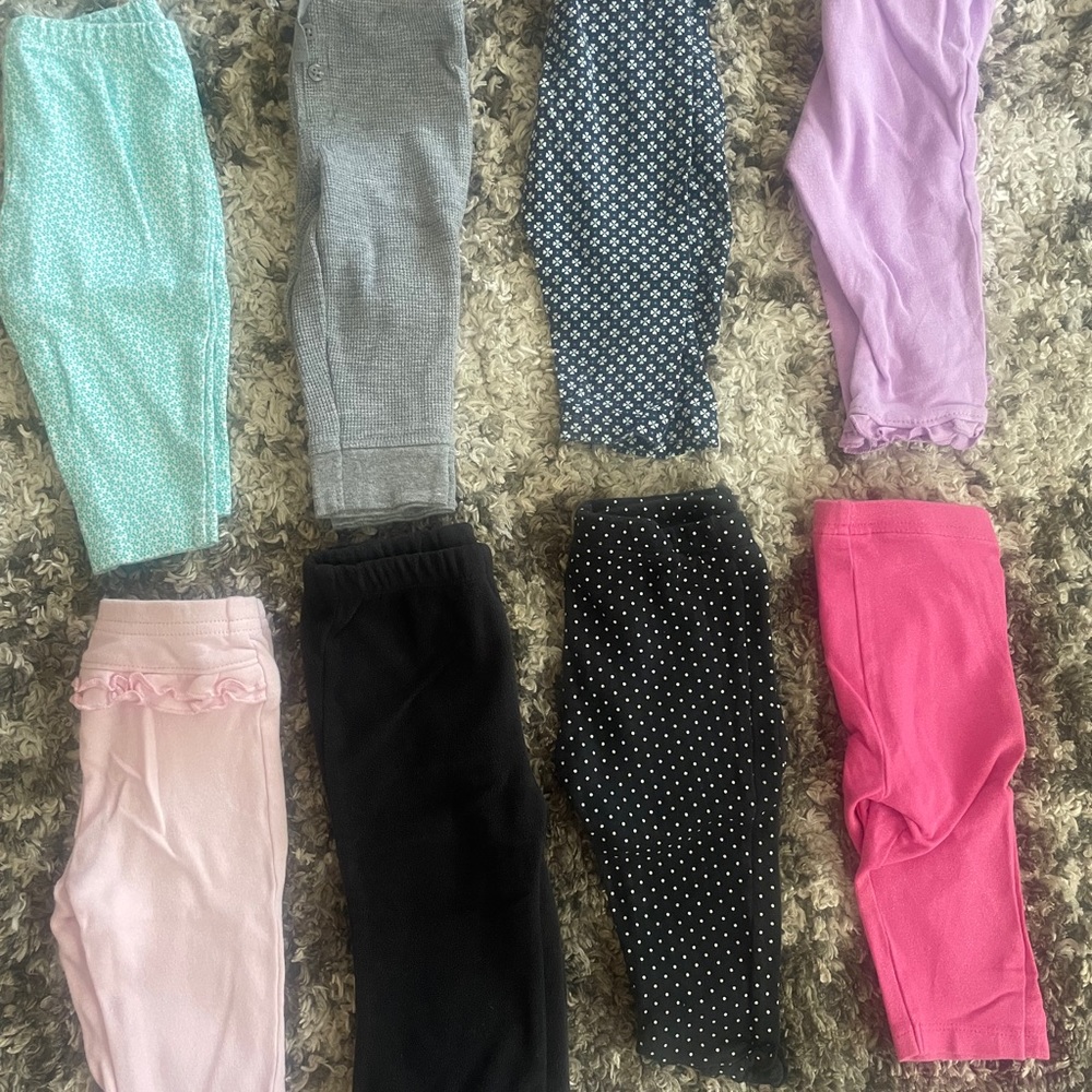 6 month baby girl pants lot!
